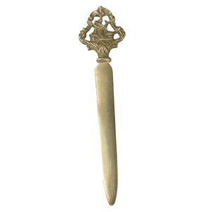 Vintage  Antique Style Solid Brass Letter Opener Desk Accessory Nautical Designs